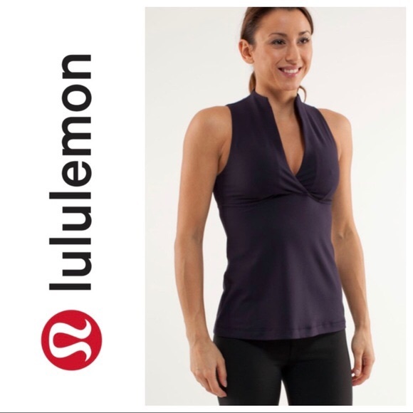 Lululemon black Whisper tank.  Size 6 (runs small) - Picture 1 of 4